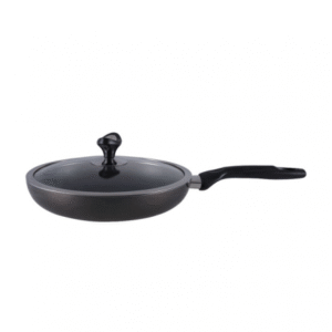 Topper Nonstick Glamour Fry Pan With Lid 28 CM – Black