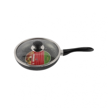 Topper Non-stick Regular Fry Pan With Lid 22 CM – Black