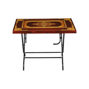 TEL Polypropylene Printed 4 Seated Gorgeous Multi Table – Rose Wood