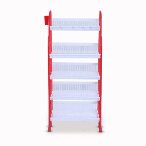 Premium Kitchen Rack 5 Step - Red & White