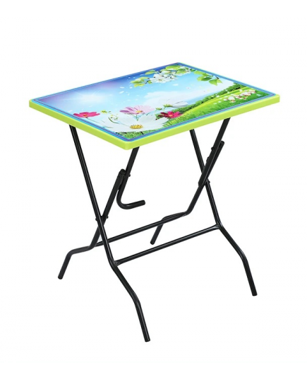 RFL Ray Printed Restaurant Table - Lime Green