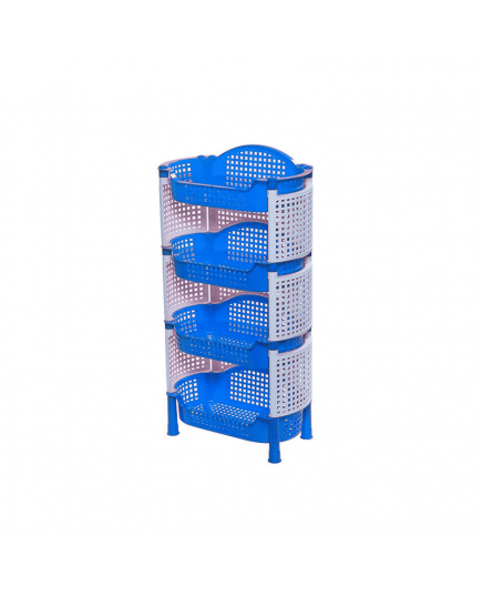 RFL 4 Step Style Big Fence Rack – White & SM Blue