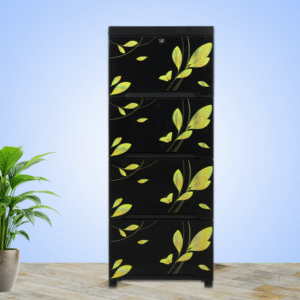TEL 4D Supreme Single Wardrobe – Black & Golden