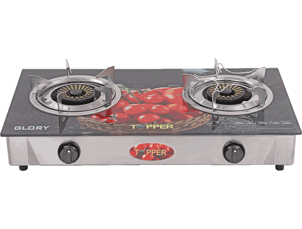 TOPPER Double Glass Gas Stove (Glory)